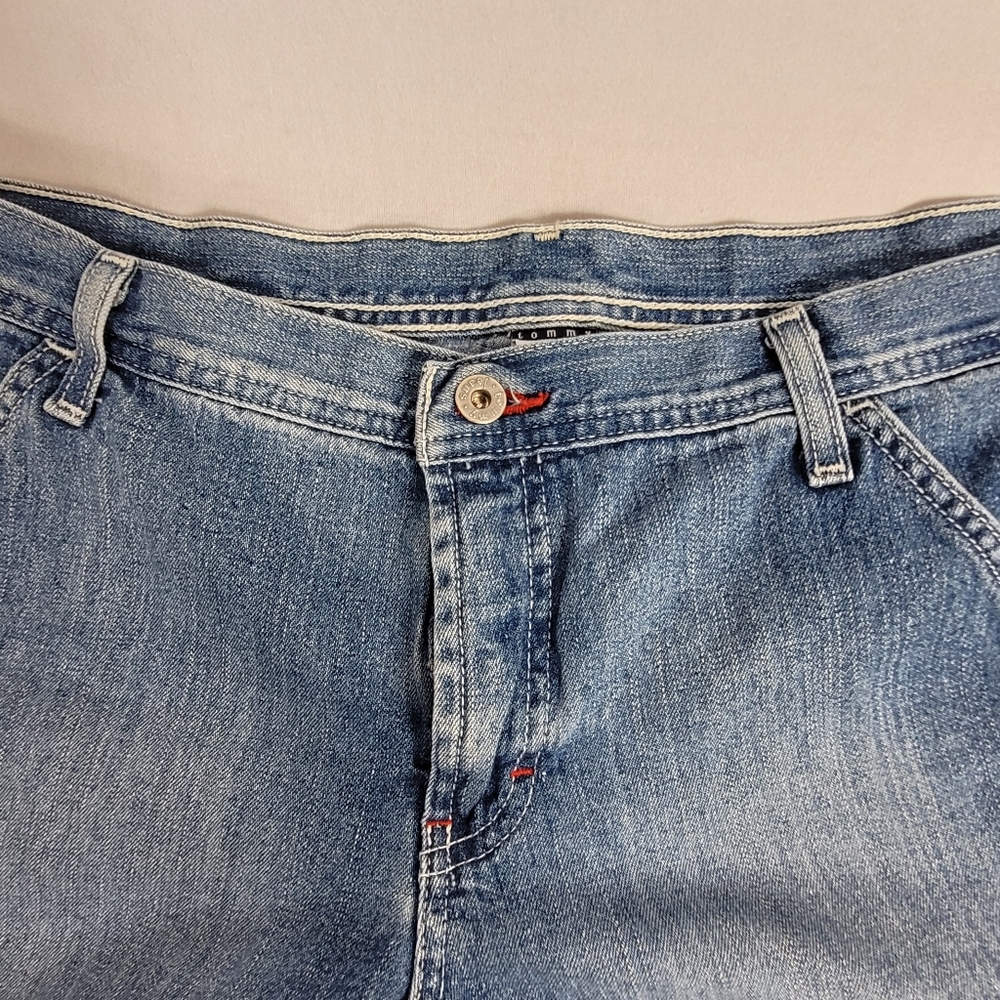 Vintage 90s Tommy Hilfiger Spellout Carge Jeans Size 13 - Picture 12 of 16
